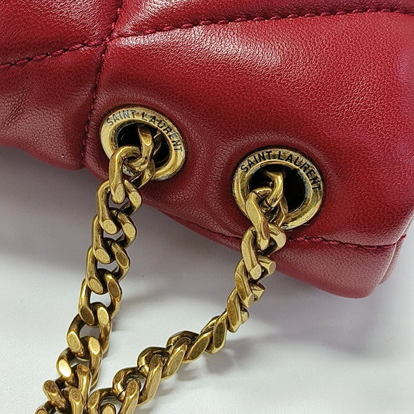 PUFFER Mini Quilted Lambskin Red