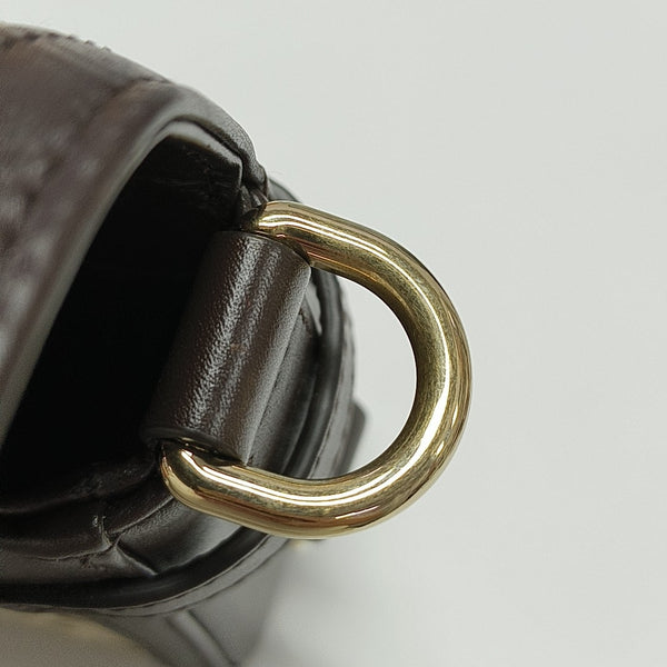 Horsebit Chain Small Monogram Canvas Brown