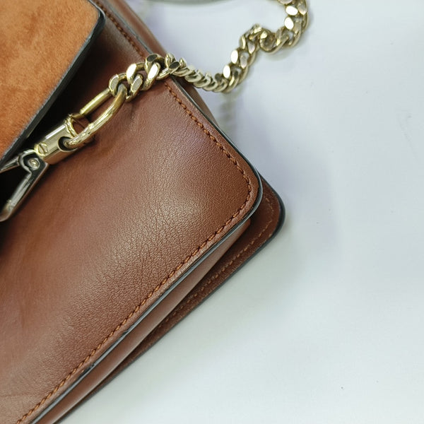 Faye Small Calfskin Brown