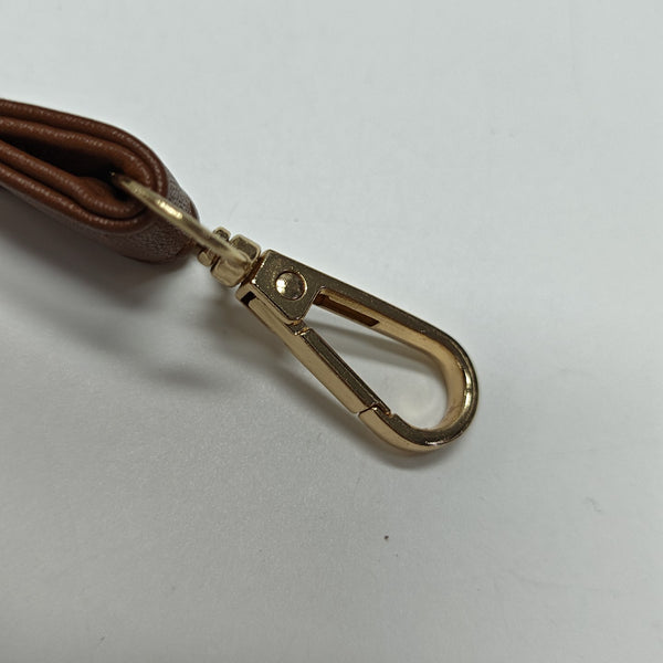 Coated Canvas Shoulder Bag Brown