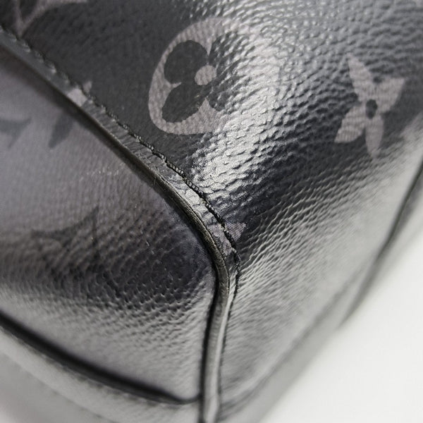 KEEPALL Monogram Coated Canvas Black
