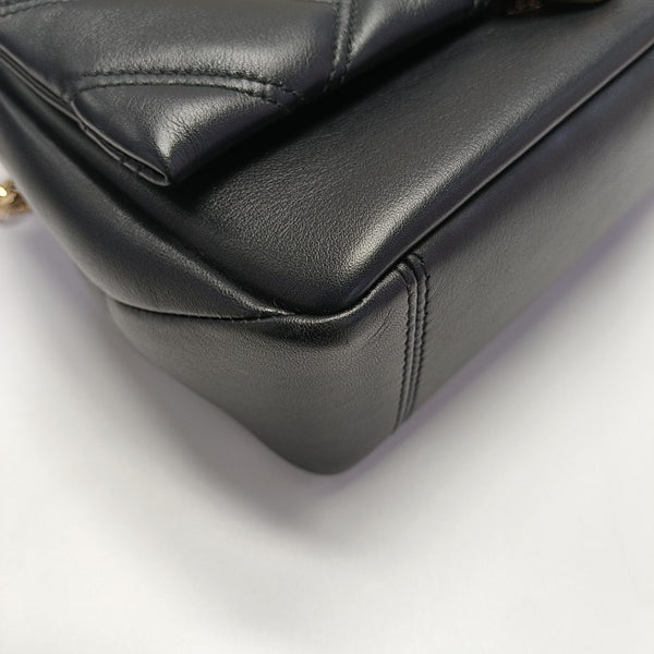 SERPENTI CABOCHON Small Quilted Calfskin Black