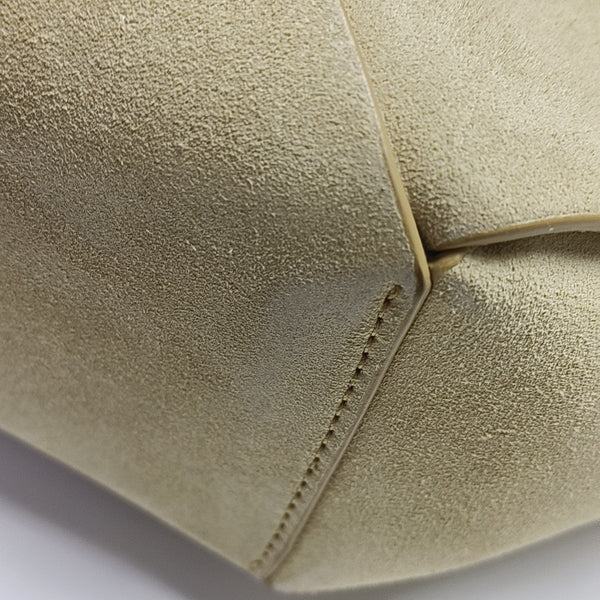 Suede Tote Bag Beige