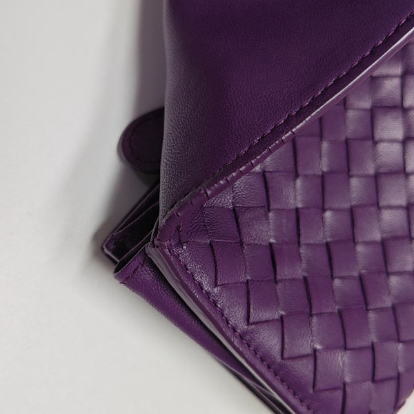 Calfskin Wallet Purple