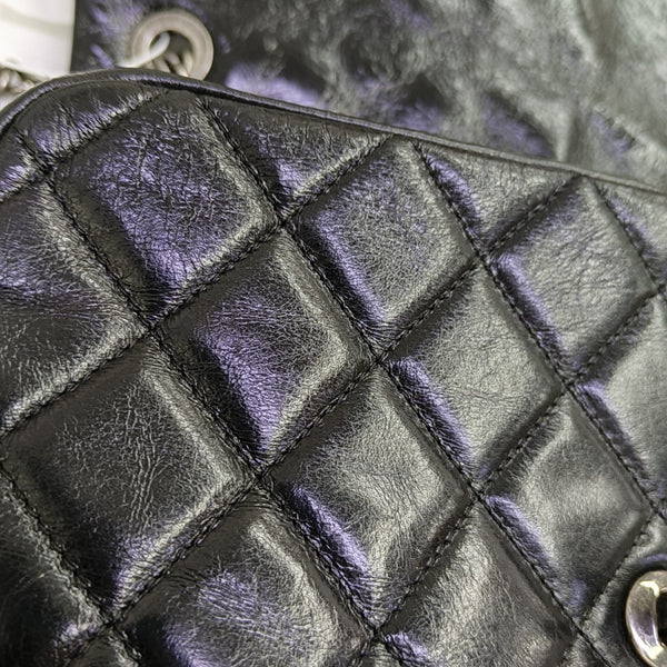 CC CROWN Quilted Calfskin Black
