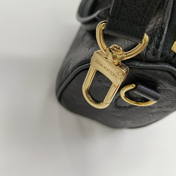 SPEEDY Nano Monogram Calfskin Black