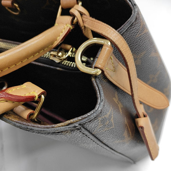 MONTAIGNE Monogram Coated Canvas Brown