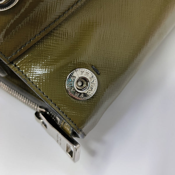 Saffiano Calfskin Tote Bag Large Green
