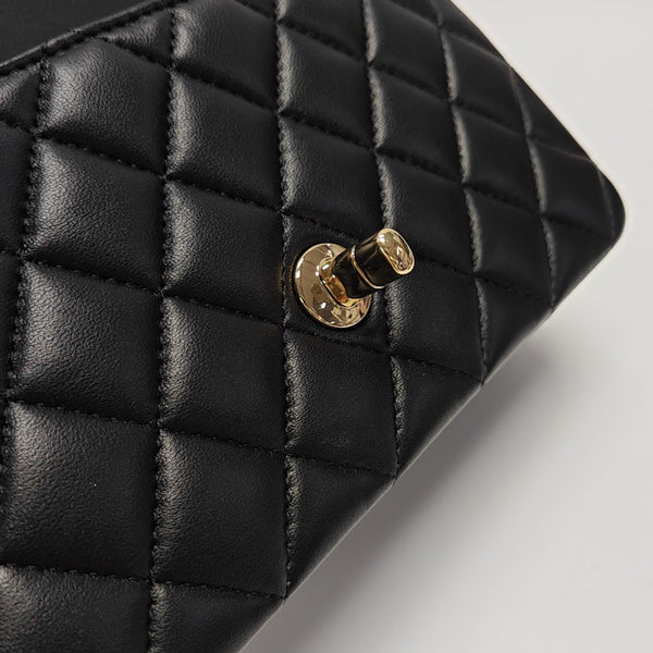 Quilted Lambskin Mini Black