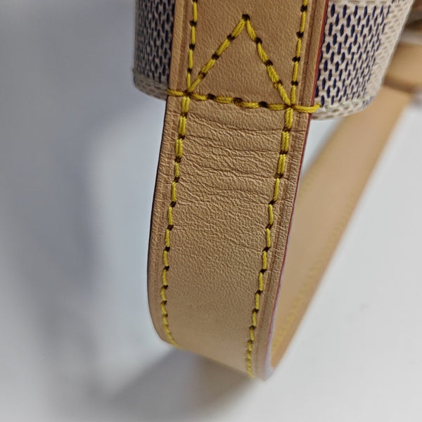 ALL IN PM Damier Azur Coated Canvas White