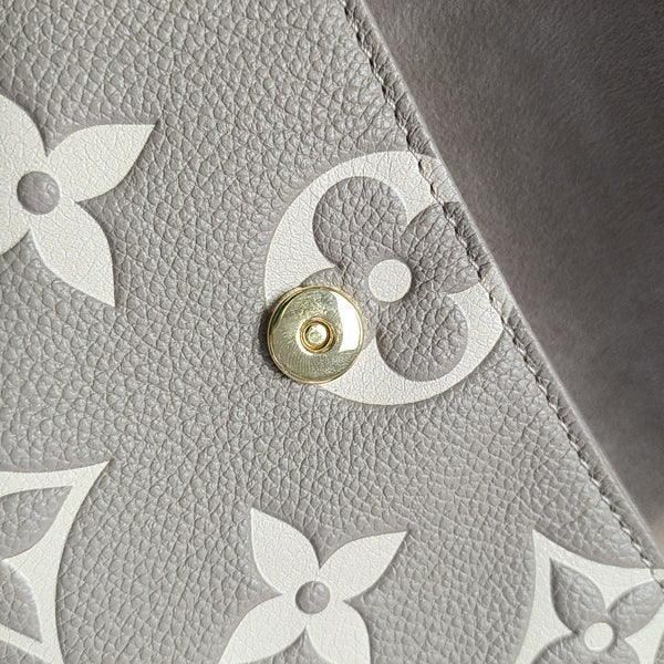 IVY Monogram Calfskin Gray