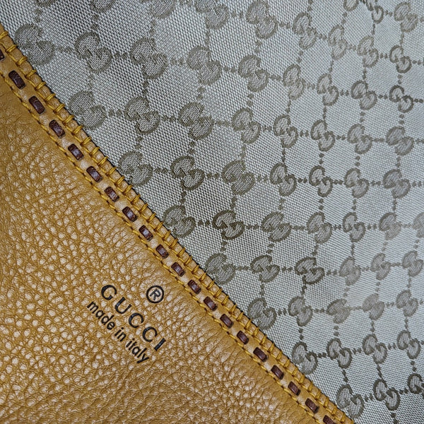 Monogram Fabric Top Handle Bag Beige