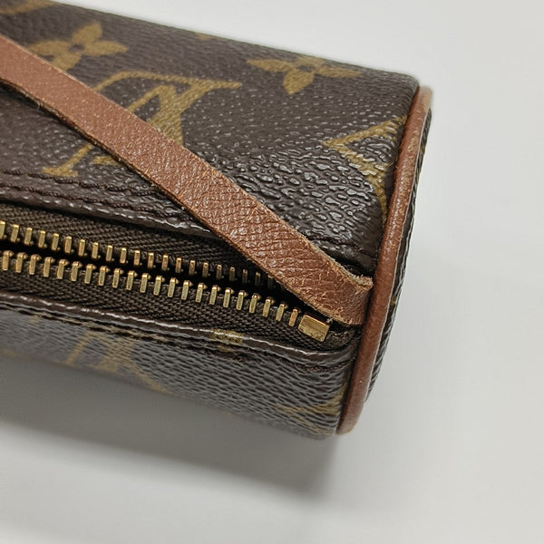 PAPILLON Mini Monogram Coated Canvas Brown