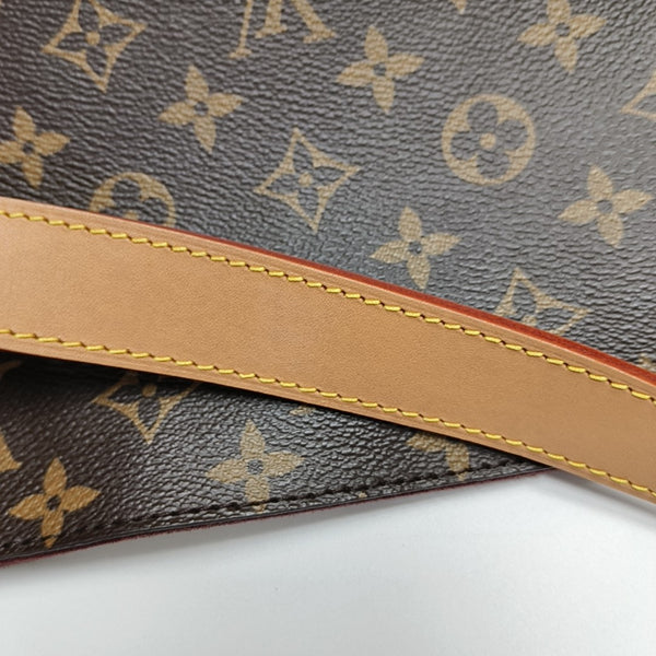 ALL IN GM Monogram Coated Canvas Brown
