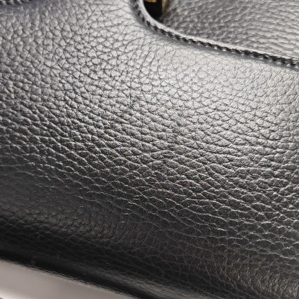 Interlocking G Large Calfskin Black