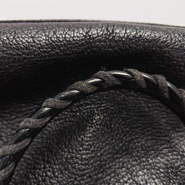 Classic Metallic Edge City Mini Lambskin Black