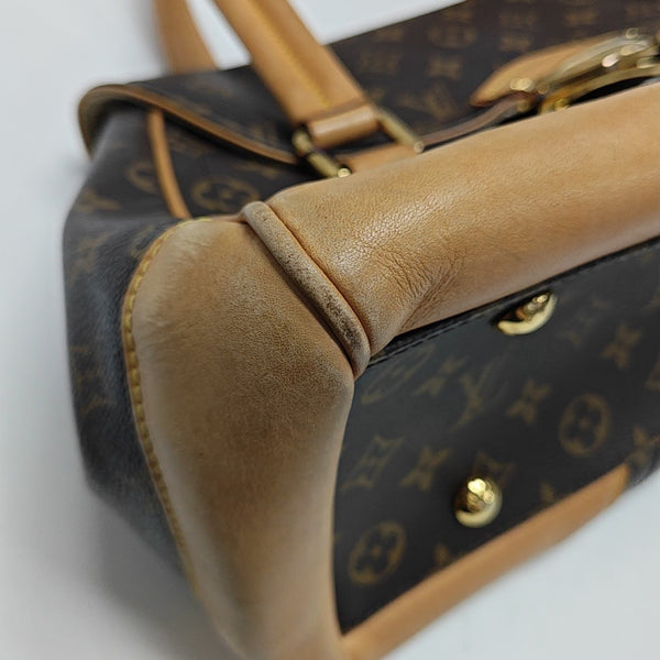 BEVERLY Monogram Coated Canvas Brown