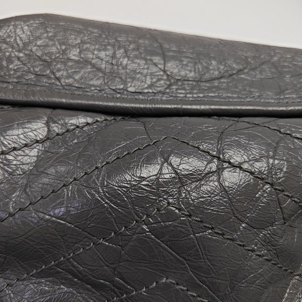 NIKI Large Quilted Calfskin Gray