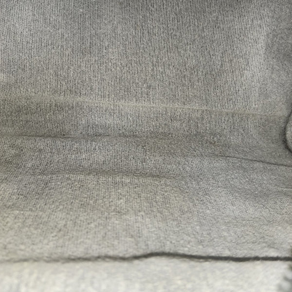 Coated Canvas Top Handle Bag Beige