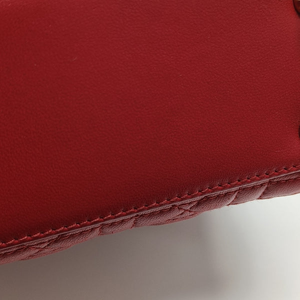Lady Dior Small Cannage Lambskin Red