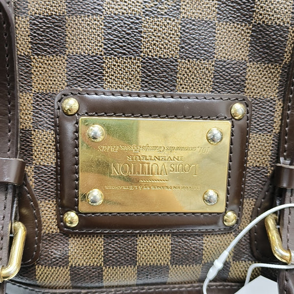 BERKELEY Damier Ebene Coated Canvas Brown