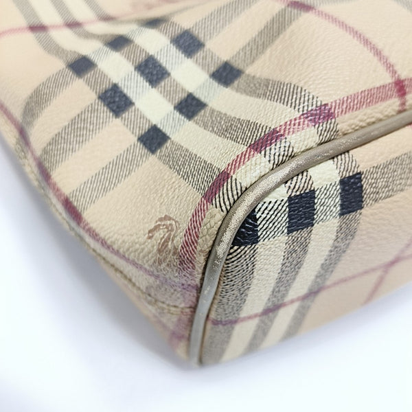 Coated Canvas Tote Bag Beige