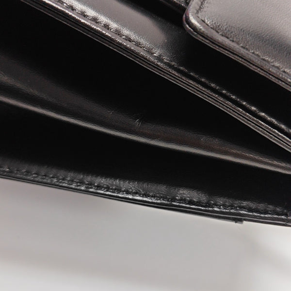 Calfskin Top Handle Bag Black