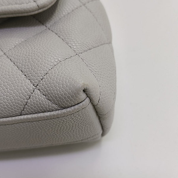 COCO HANDLE Mini Quilted Grained Calfskin Gray
