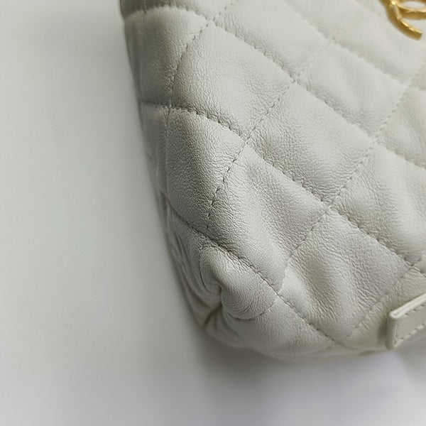 Quilted Calfskin White