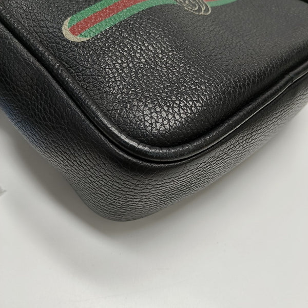 Print Calfskin Black