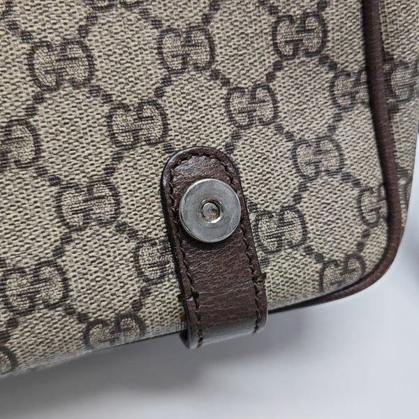 Monogram Coated Canvas Shoulder Bag Brown