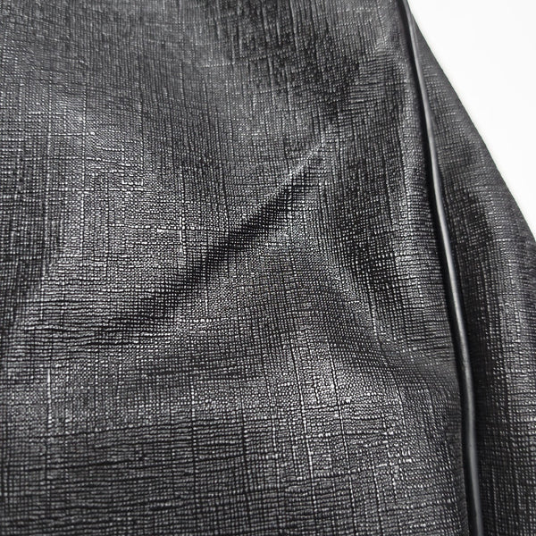 Coated Canvas Crossbody Bag Black