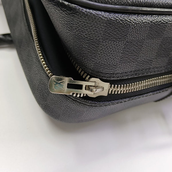 Damier Graphite Coated Canvas Shoulder Bag Gray