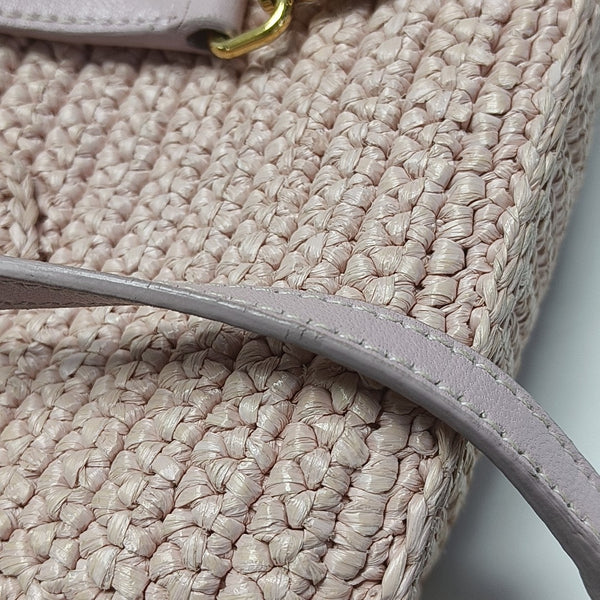 Fabric Shoulder Bag Pink