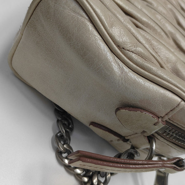 Matelassé Quilted Calfskin Beige