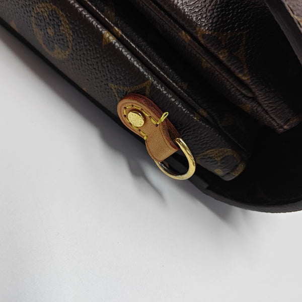 MÉTIS MM Monogram Coated Canvas Brown