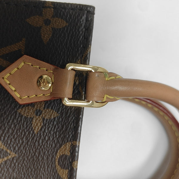 Authenticated pre-owned SAC PLAT Mini Monogram Coated Canvas Brown - Tote Bag at Looply