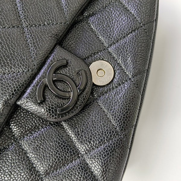 SO BLACK Quilted Grained Calfskin Black
