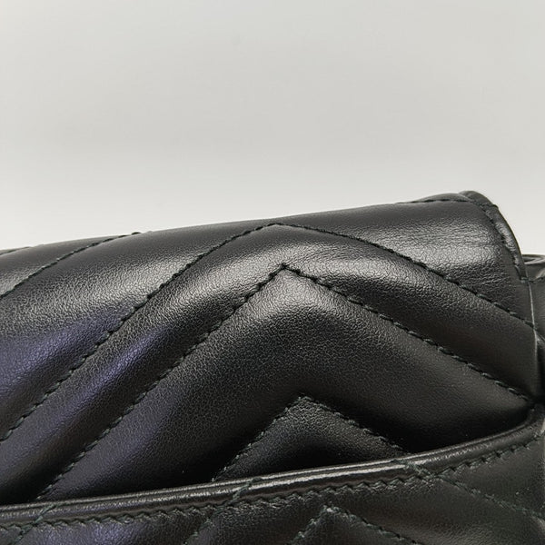 GG Marmont Mini Quilted Calfskin Black