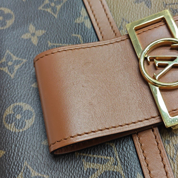 DAUPHINE MM Monogram Coated Canvas Brown