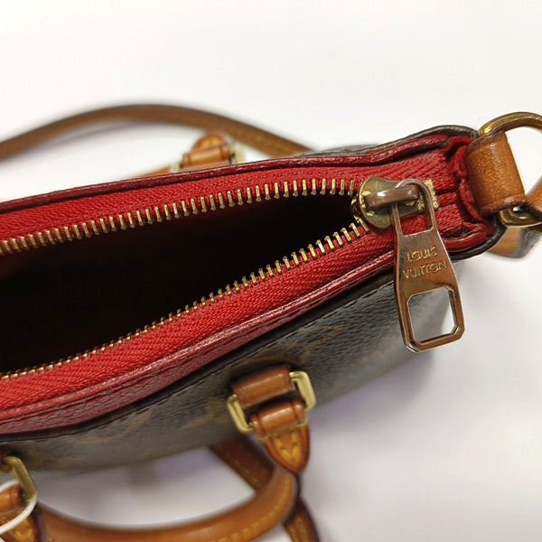 PALLAS Nano Monogram Coated Canvas Brown