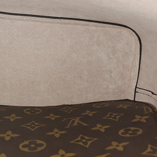 NÉONOÉ MM Monogram Coated Canvas Brown