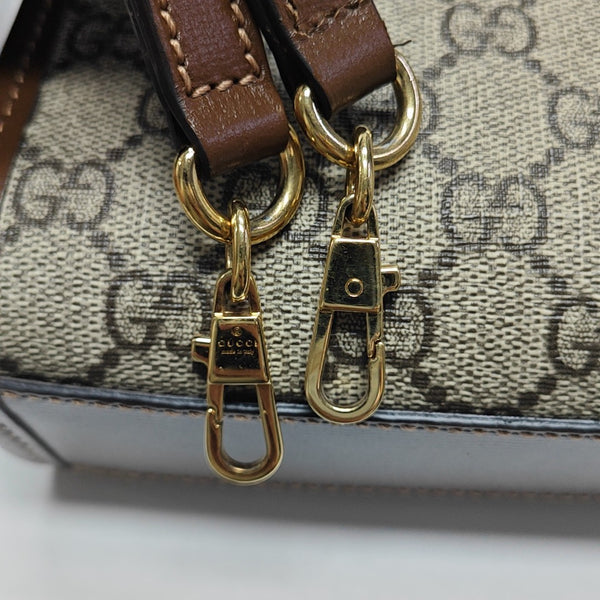 Retro Mini Monogram Coated Canvas Beige