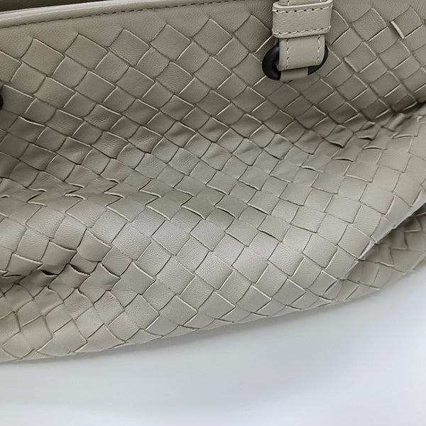 Lambskin Top Handle Bag Gray