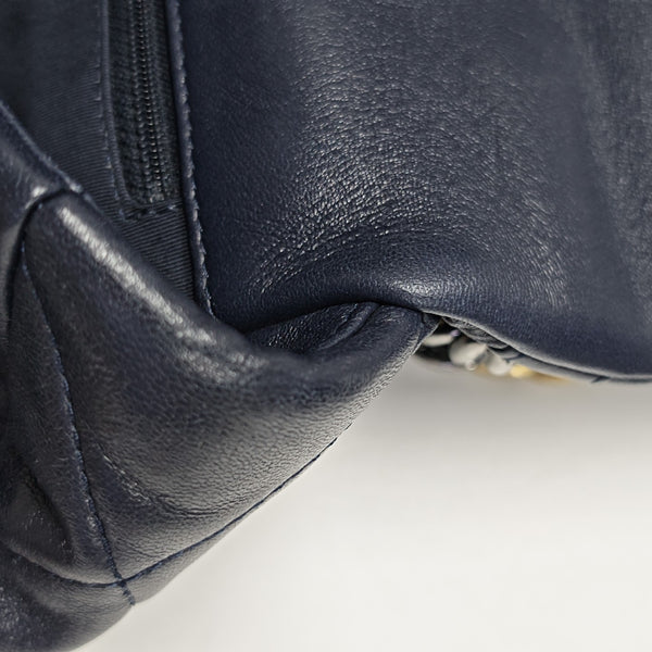 CHANEL 19 Small Quilted Lambskin Blue