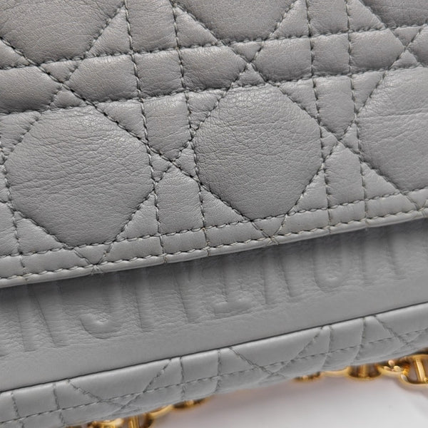 Dior Caro Small Cannage Calfskin Blue