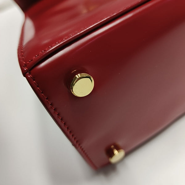 Kelly Small Calfskin Red