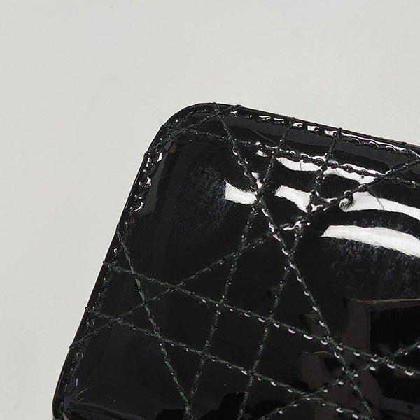 Lady Dior Cannage Patent Leather Black