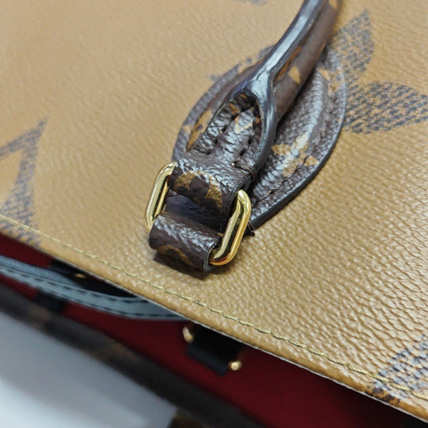 ONTHEGO MM Monogram Coated Canvas Brown