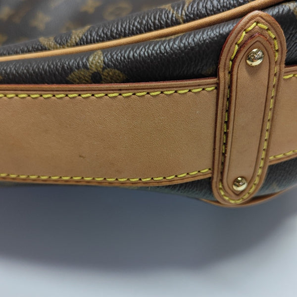 TULUM Monogram Coated Canvas Brown